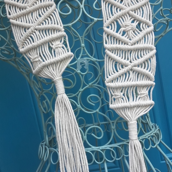 Macrame Belt Woven Boho Hippie Clothes Fringe Sash - Picture 12 of 16